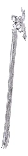 Pinza Larga Con Borla Y Pinza Para El Pelo Con Diamantes De