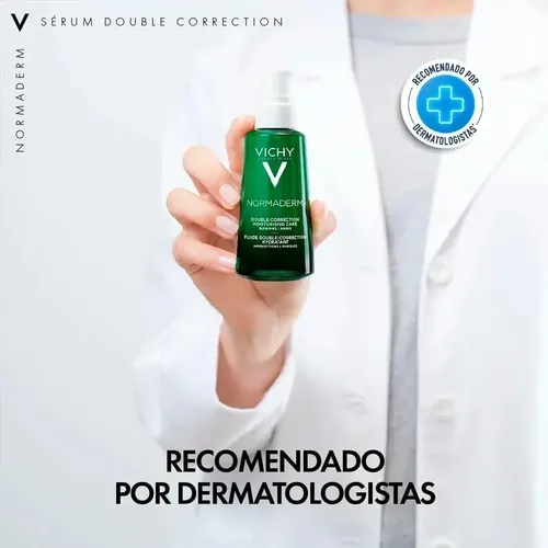 Sérum facial antiacné de doble corrección Normaderm, 50 g, Vichy, día y noche, piel grasa