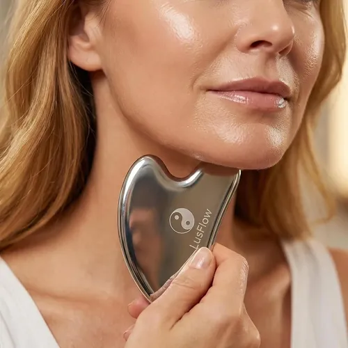Herramienta Gua Sha Facial Metal Profesional Antiarrugas