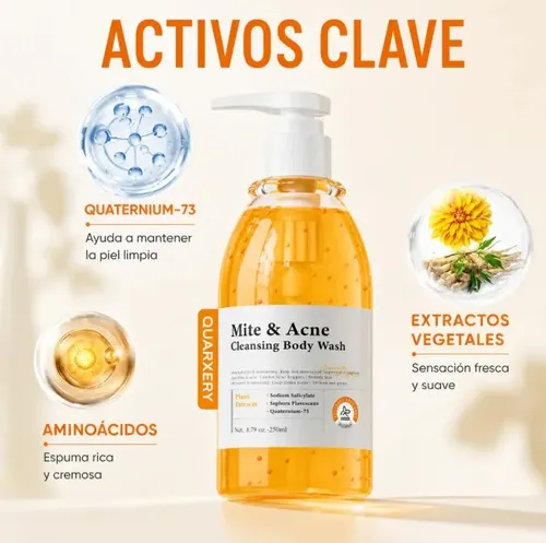 1 Jabón Líquido Corporal Antiacné 250ml Espalda