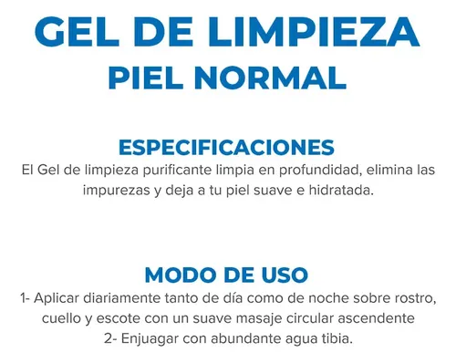 Gel Limpieza Facial Hidratante Dermaglós Piel Normal X 150 G