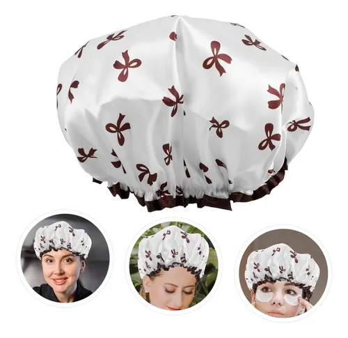 Gorro De Ducha Elástico Para Mujer, Cabello Rizado, Reutiliz