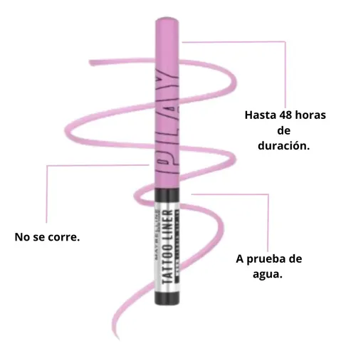 Delineador Liquido Tattoo Play Shake Efecto Mate Maybelline