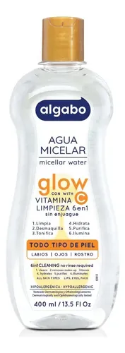 Agua Micelar Glow 400ml Algabo