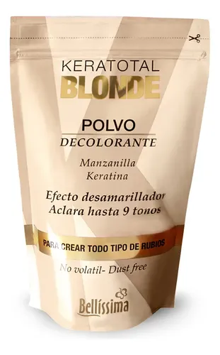 Polvo Decolorante Bellissima Keratotal Blonde 700g Aclara 9 Tonos