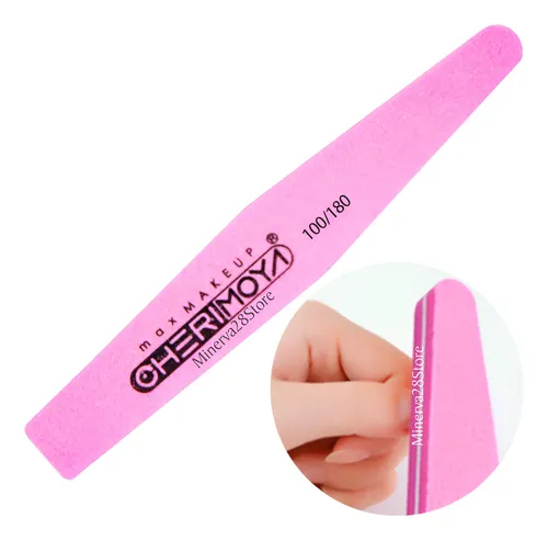 Lima Sponge 100/180 Cherimoya Modelo Diamante Pulidor Nails