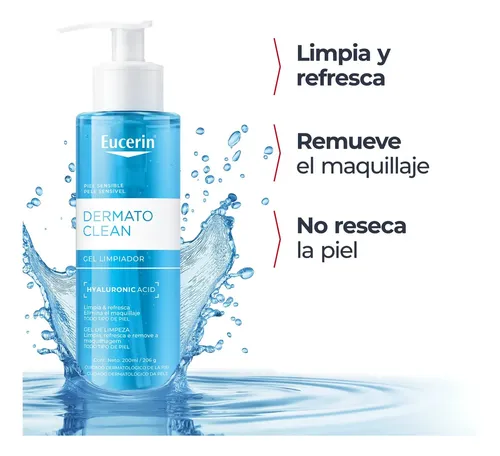 Eucerin Dermatoclean Gel Limpiador Facial X200 Ml