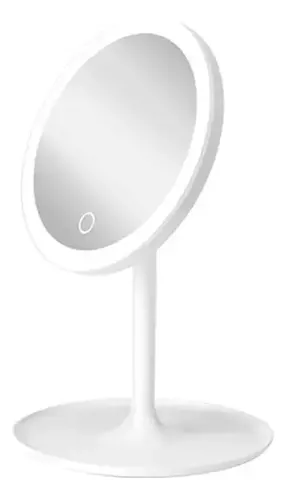 Espejo De Maquillaje Aro Led Recargable 3 Modos D Luz Táctil