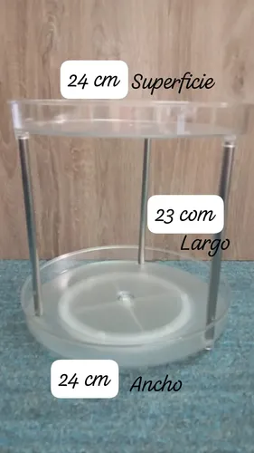 Organizador Giratorio Acrilico Cosmeticos Cocina Baño Maquil
