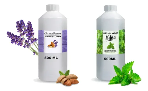 Oleo De Masaje Combo 2 Unidades Almendras Lavanda Melisa 1/2