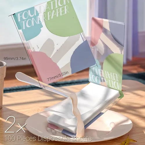 Papel De Paleta De Maquillaje, 2 Piezas De Papel De Paleta L