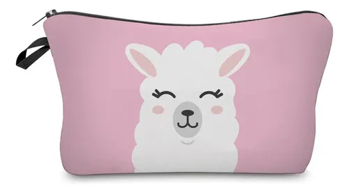 Bolsa De Maquillaje Para Mujer, 1 Unidad, Estampado De Bolso