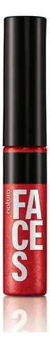 Labial Líquido Super Brillo Multifuncion Faces 3,9ml Natura Color Rojo