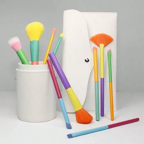 Nuevo Juego Completo De Brochas De Maquillaje Multicolores P 10pcs/set