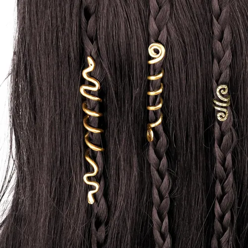 Set De 28 Aros De Pelo En Espiral, Trenzas Y Accesorios
