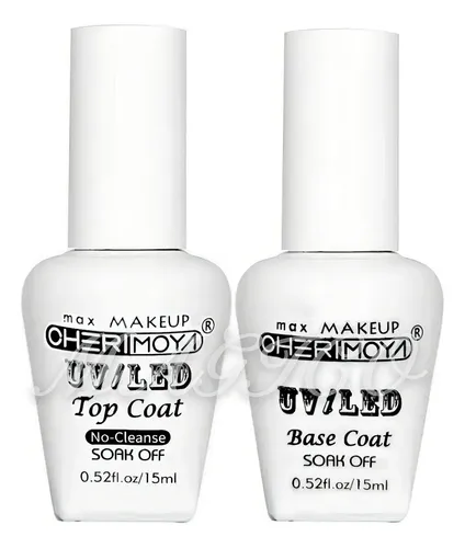 Base Coat Y Top Coat Cherimoya Esmalte Semipermanente Uñas C