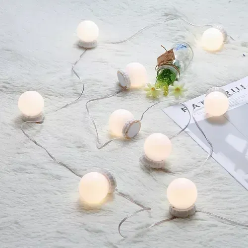 M Luces Para Espejo Tocador Maquillaje 10 Led Bombillas