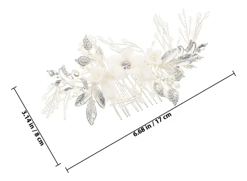 Peineta Para Novia, Joyería Elegante Para El Cabello De Novi