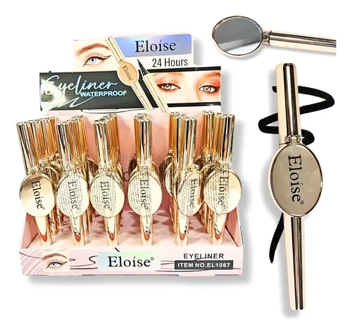Delineador De Ojos Liquido C/mini Espejo Eyeliner Waterproof