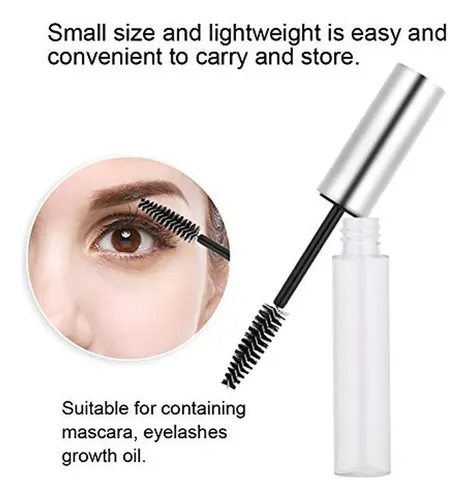 Tubo De Rímel Vacío, Insertos De Goma, 5 Colores, 10 Ml, Tra