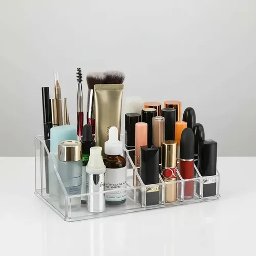 Organizador Acrílico Para Maquillaje Cosmeticos Transparente