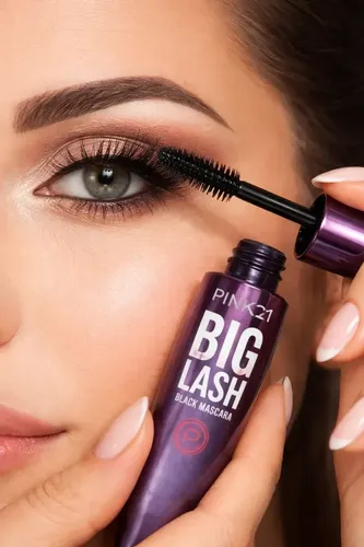 Máscara Pestañas Pink21 Big Lash Curve 24h Waterproof Negro