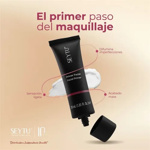 Primer Facial Seytú Matificante Suaviza Poros Pre Maquillaje