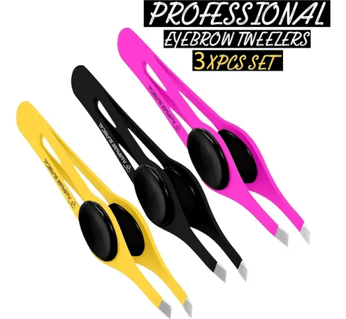 Pinzas Cejas Rampage Acero Set 2 Y 3 Pcs Ergonomicas