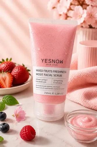 Exfoliante Scrub Facial Vitamina C Hialurónico 150ml Yesnow Normal A Seca Día/noche