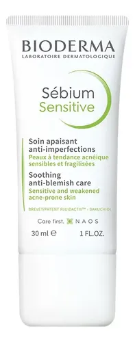 Bioderma Sébium, cuidado calmante y antimanchas, 30 ml, para uso diurno y nocturno, para todo tipo de piel