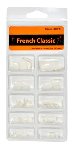 Tips Cortos Blancos French Classic X 100 Unid Jessamy U33