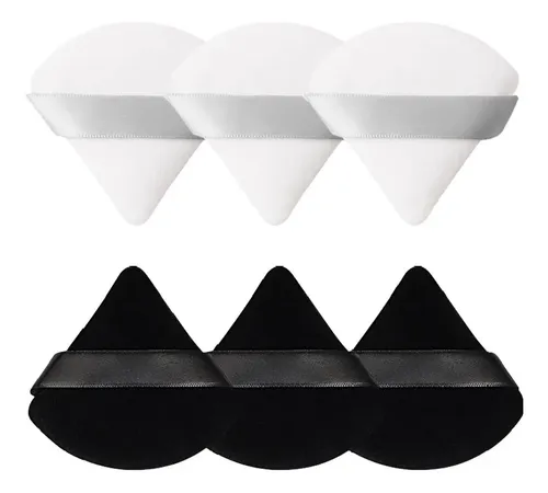 Paquete De 6 Esponjas De Maquillaje Triangulares Suaves For