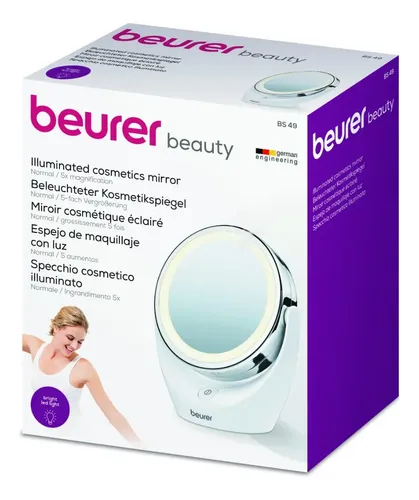 Espejo Maquillaje C/luz Con Aumento Profesional Beurer Bs 49