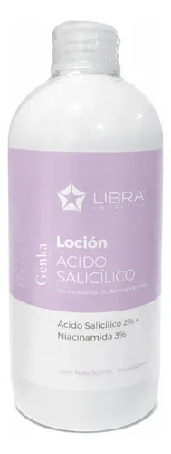 Locion Libra Salicilico 2% 500ml Limpieza Puntos Negros Acne Grasa Día/noche