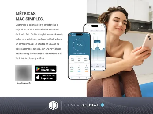 Balanza De Baño Jd If2064 Personal Inteligente Digital Negro