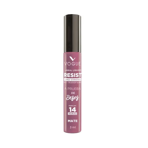 Labial Vogue Resist 3ml Acabado Mate Color Linda