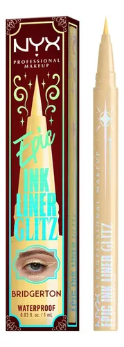 Delineador De Ojos Nyx Epic Ink Liner Glitz 02 Gold Metalizado