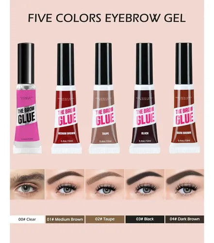 Gel De Cejas Teñido Y Claro, Set 2p, Fijador De Alta