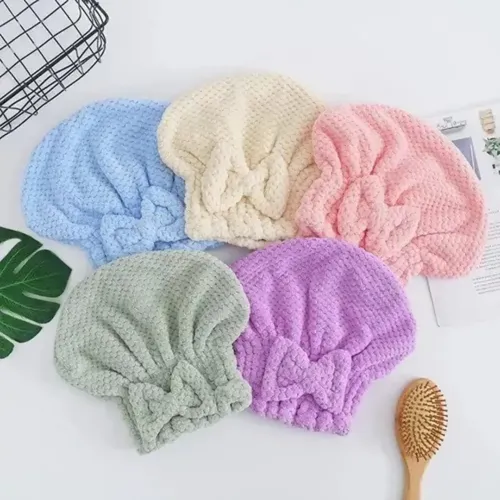 Gorro Toalla Turbante Microfibra Secar Pelo Secado Rápido