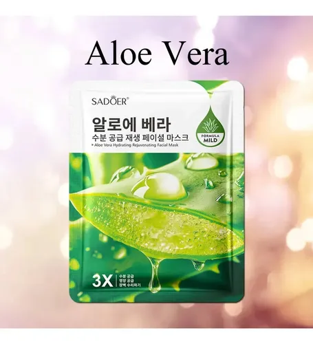 Mascarilla Facial Hidratante Aloe Vera Sadoer Tipo de piel Todo tipo de piel