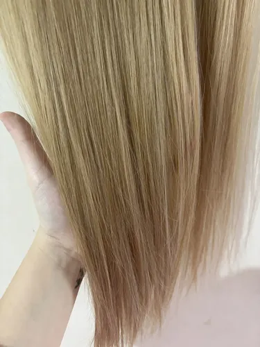 Cortinas De Pelo: Cabello Sintetico Premium Extensiones Color Rubio 16 613 Lacio