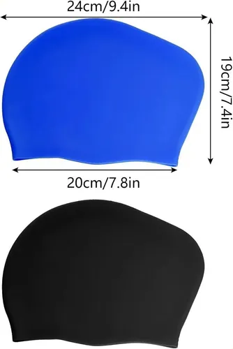 Gorro De Baño Grande Para Cabello Largo, Paquete De 2