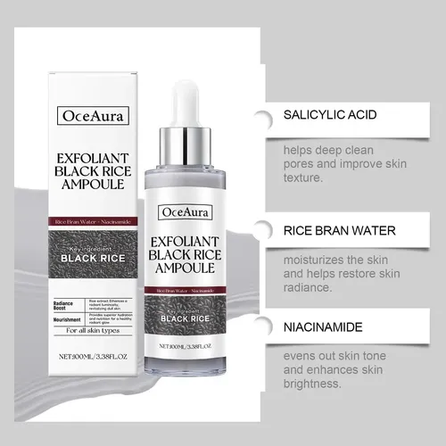 Exfoliante De Arroz Blanco Y Negro Xd, Exfoliante En Ampolla