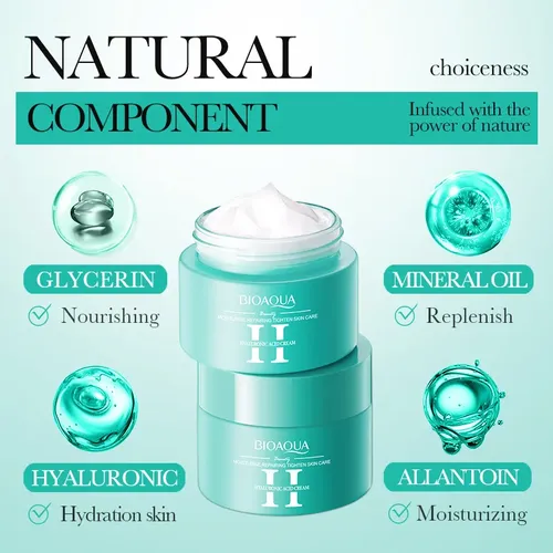 Crema Facial Acido Hialuronico Hidratante Bioaqua 60g