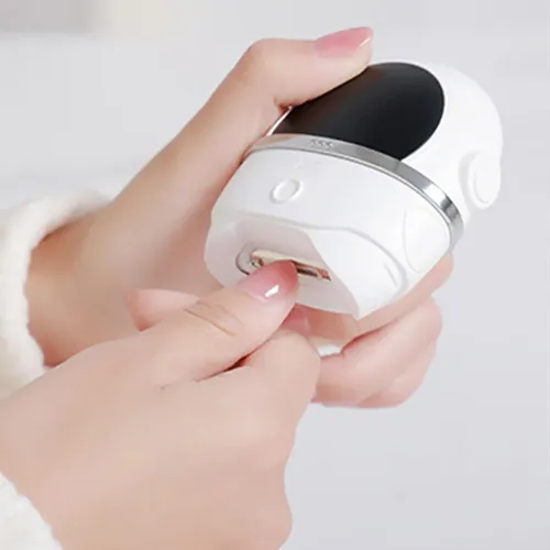 Cortauñas Eléctrico Para Manicura Y Pedicura, Color Blanco