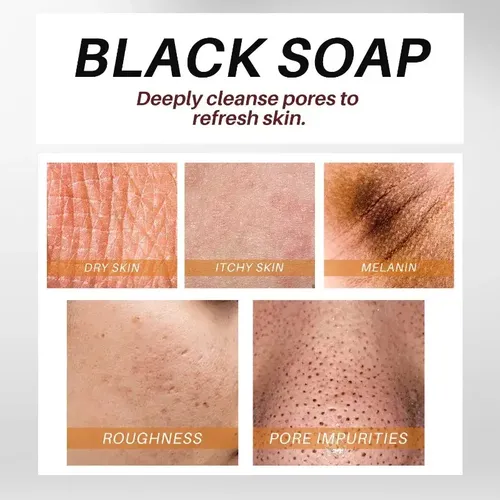 Jabón Limpiador For Baño Corporal Africano Soap Black .