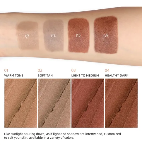 Bronzer En Barra Doble Extremo, Maquillaje Contorno Facial