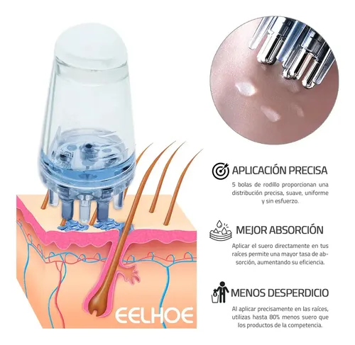 Peine Aplicador De Minoxidil / Suero Crecimiento Del .22
