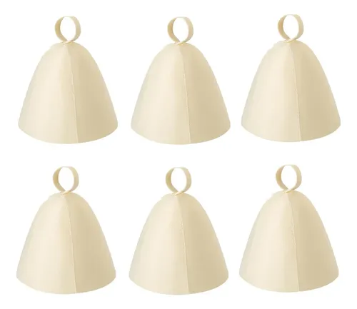 6 Piezas De Gorro De Sauna, Baño, Lana Rusa