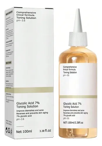 Tónico Facial Exfoliante Ácido Glicólico 7% 100 Ml 2 Pzs